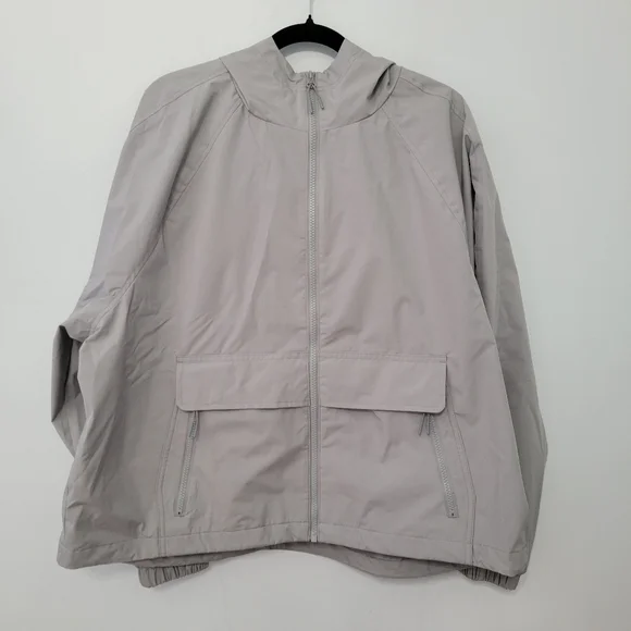 Natural Reflections Landscape Windbreaker Rain Jacket Size XL Light Grey Outdoor - Picture 4 of 14